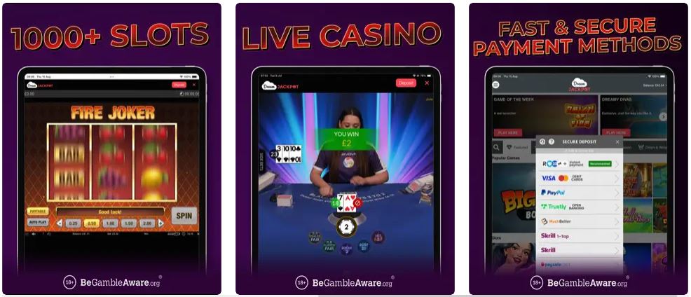 Dream Jackpot Mobile App Preview