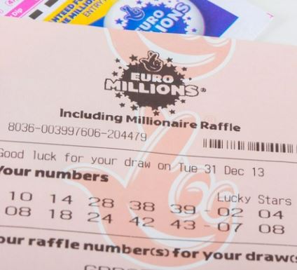 Euro Millions lottery ticket